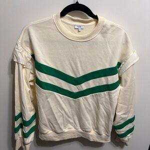 VOY Green Stripe Sweater